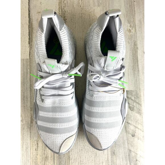 Adidas Trae Young 2 Mens 11.5 Dash Grey Silver Basketball Lace Up Sneakers NEW - Picture 2 of 8